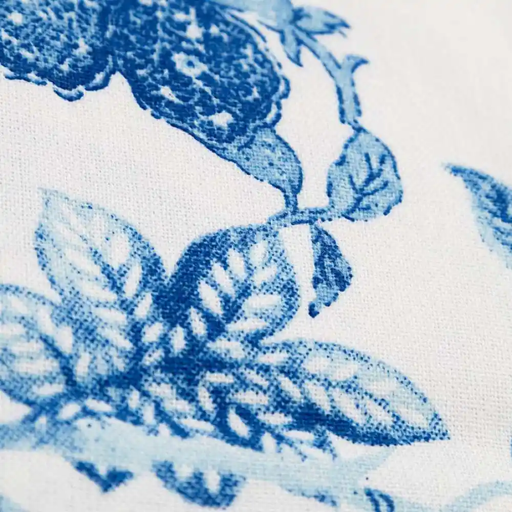 Mantel Expressions Flora 180x260cm Azul Algodon