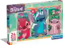 Rompecabezas 24 Piezas Stitch Y Sus Amigos Para Niños
