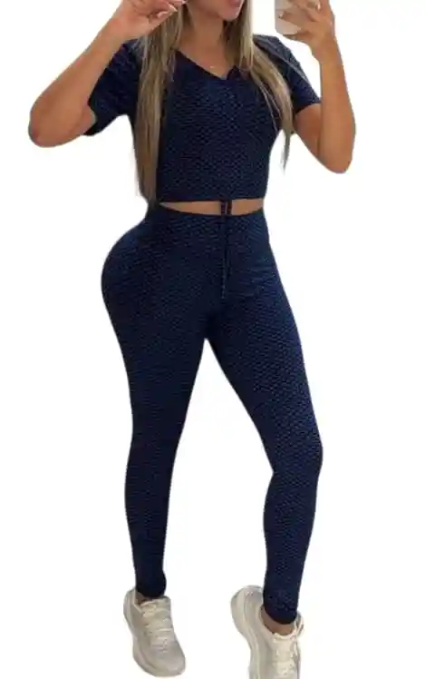 Conjunto Deportivo Lycrado Azul - Azul / S/m
