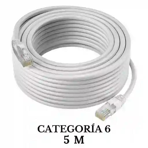 Cable Lan De Internet Cat6e Categoría 6 5 Metros Largo Cable Ethernet Utp 5mt