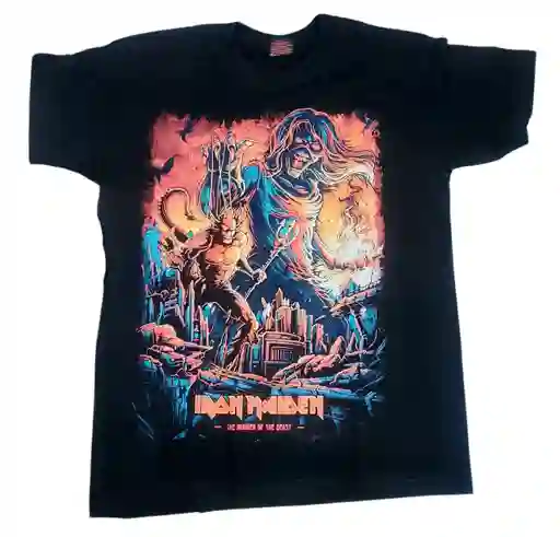 Camiseta Para Hombre Iron Maiden Camisetas Bandas De Rock