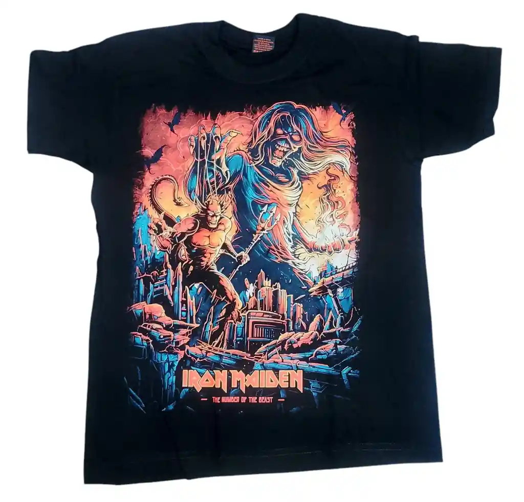 Camiseta Para Hombre Iron Maiden Camisetas Bandas De Rock