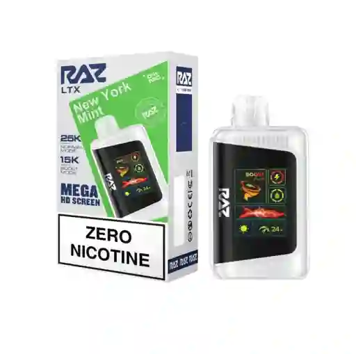 Vape Raz New York Mint Sin Nicotina 25.000 Puffs