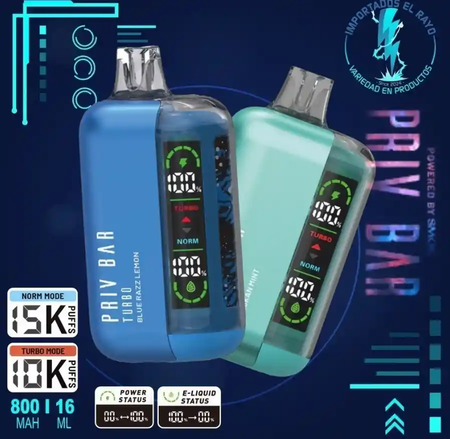Priv Bar Turbo 15.000puff - Alaskan Mint