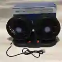 Ventilador Doble Para Carro Y Oficina Graduable Conexion Usb O Para Encendedor