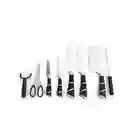Set Cuchillos 9 Piezas Profesionales Acero Incluye Soporte.