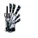 Set Cuchillos 9 Piezas Profesionales Acero Incluye Soporte.