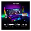 2 Barras Led De Luz Ambiente Multicolores Tv Sonidos Rítmica Con App Rgb Decoración Innovo