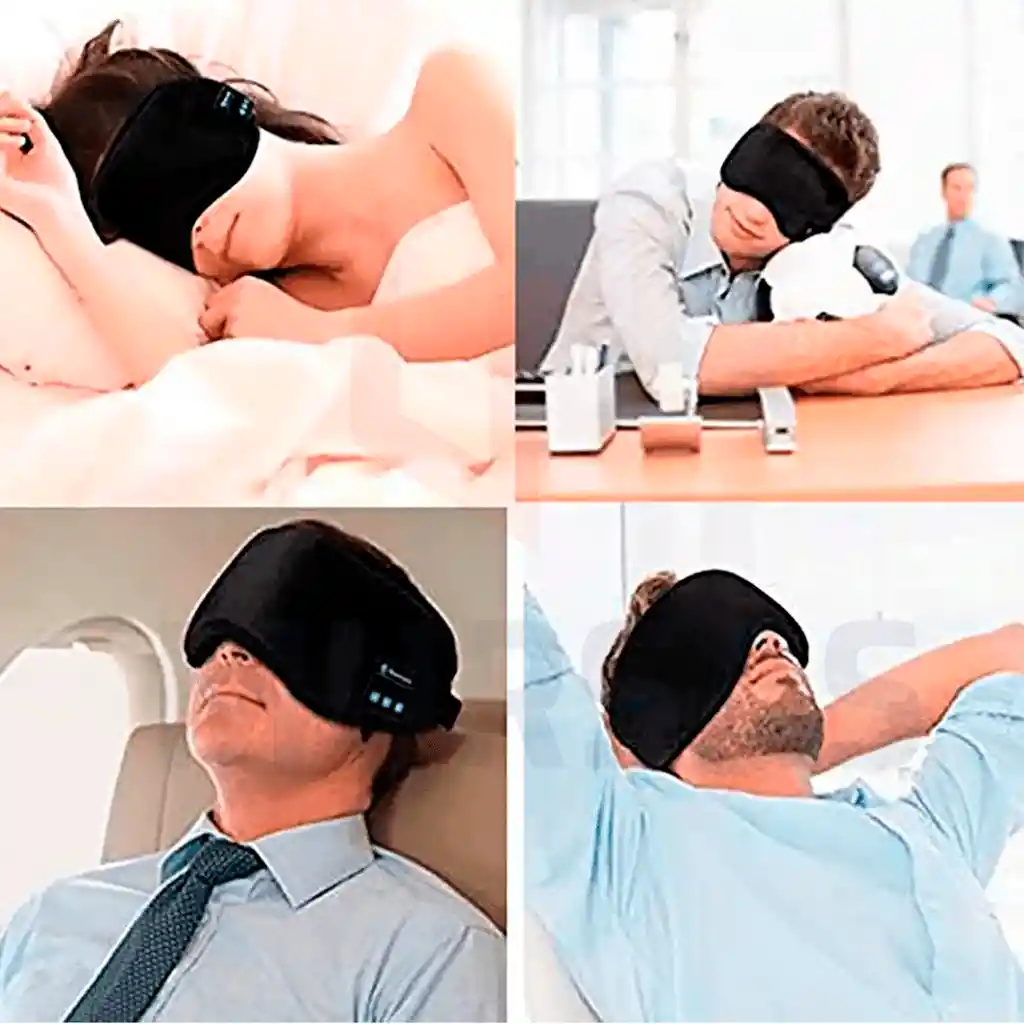 Audifonos Mascara Cubre Ojos Antifaz Tapa Ojos Para Dormir