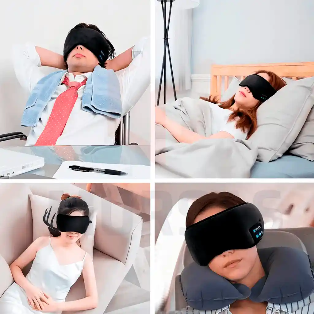 Audifonos Mascara Cubre Ojos Antifaz Tapa Ojos Para Dormir