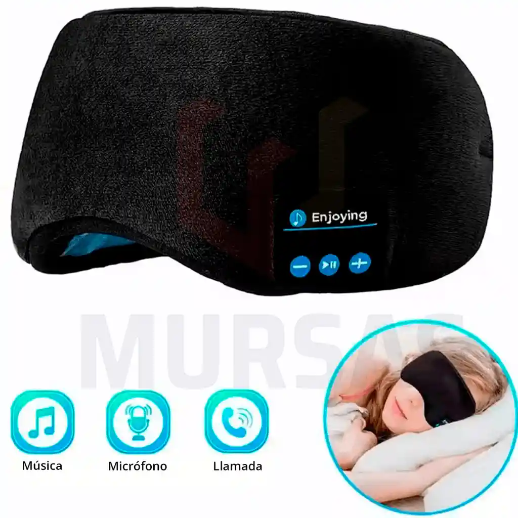 Audifonos Mascara Cubre Ojos Antifaz Tapa Ojos Para Dormir