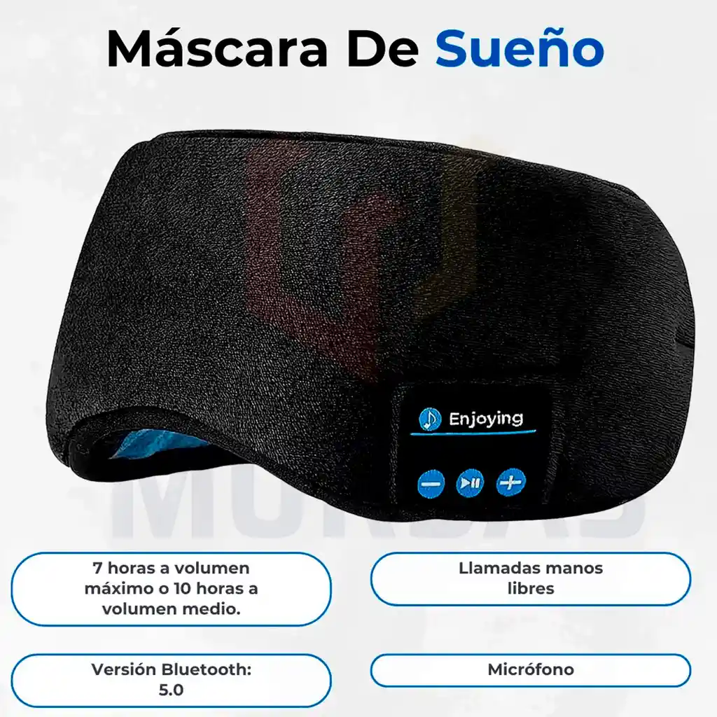 Audifonos Mascara Cubre Ojos Antifaz Tapa Ojos Para Dormir