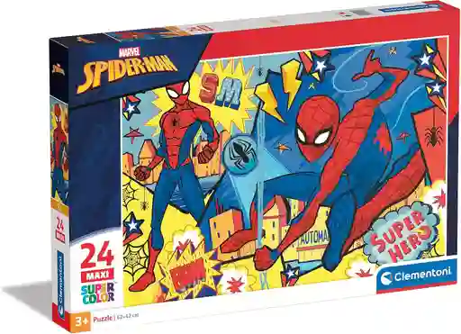 Rompecabezas 24 Piezas Superhéroe Spider-man Para Niños