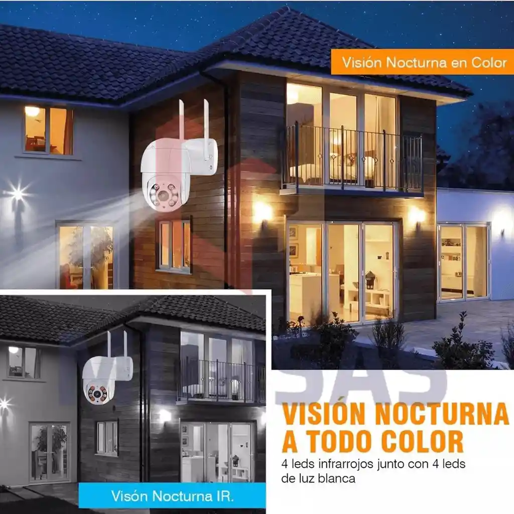 Camara Exterior Full Hd Con Vision Nocturna Vigilancia 24/7