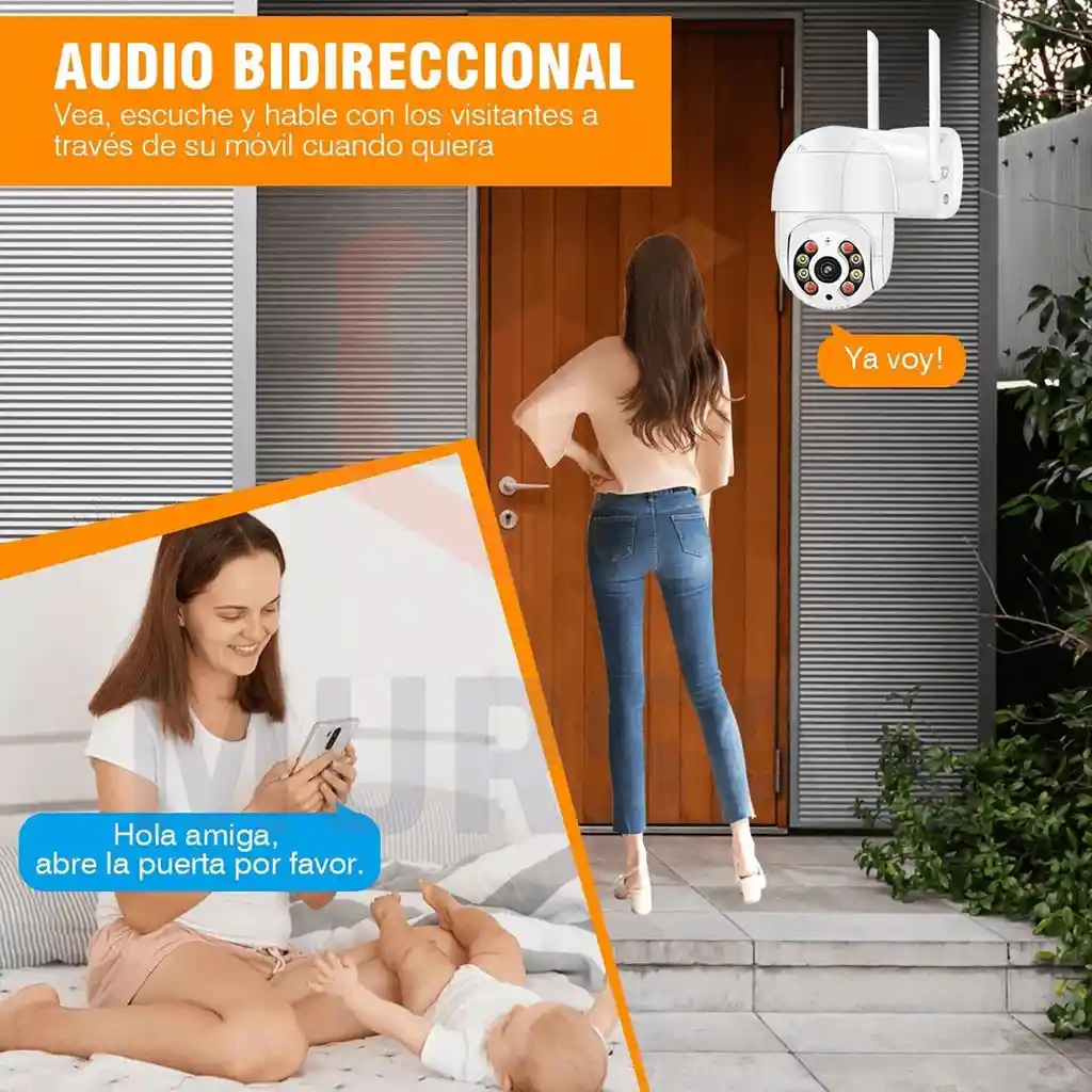 Camara Exterior Full Hd Con Vision Nocturna Vigilancia 24/7