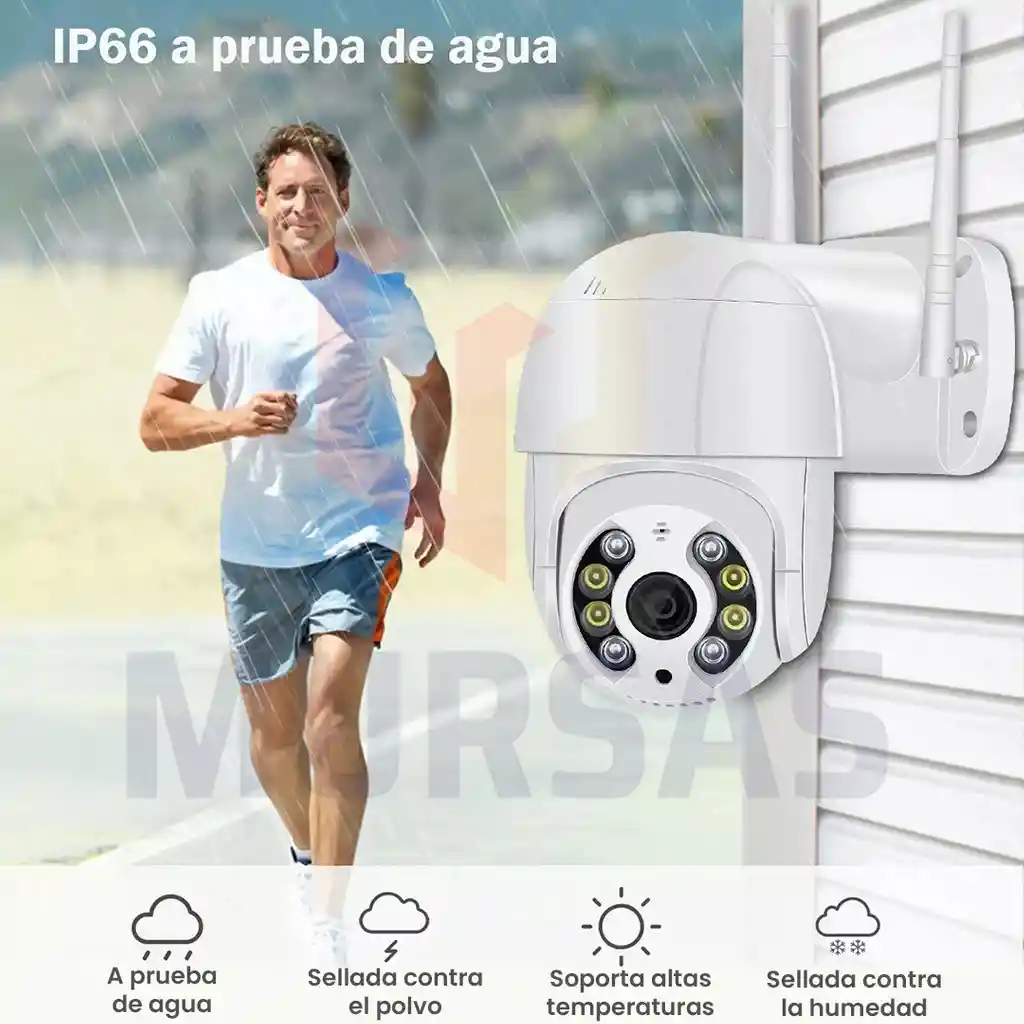 Camara Domo Giratoria 360° De Seguridad Wifi Full Hd 1080p