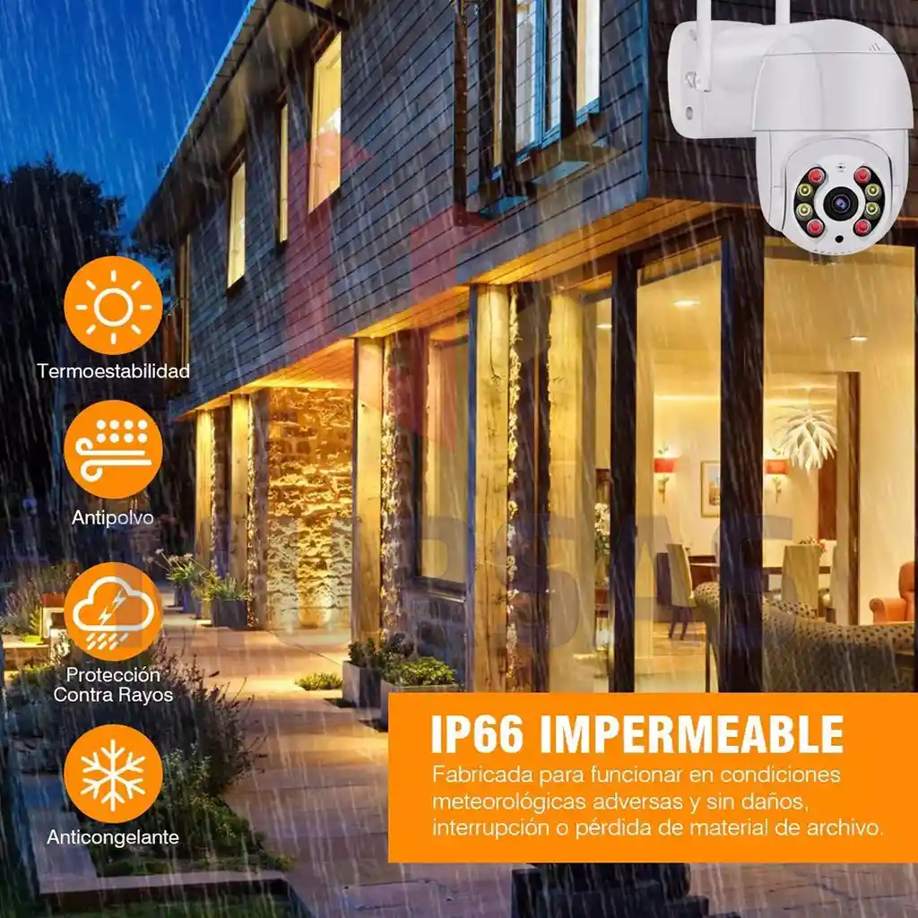 Camara Domo Giratoria 360° De Seguridad Wifi Full Hd 1080p