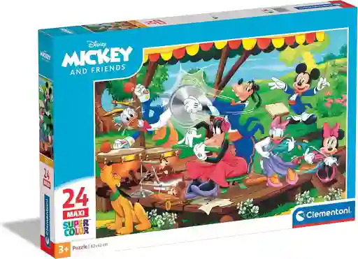 Rompecabezas 24 Piezas Mickey Banda Musical Para Niños