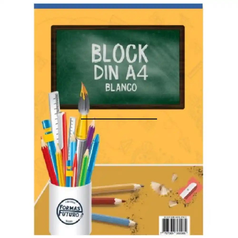 Block Din A4 X 20 Hojas Bond - Sin Rotulado