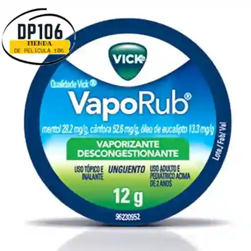 Vick Vaporub Crema Unguento 12g