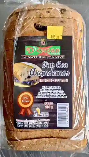 Pan Con Arandanos Libre De Glutebn Sin Azucar