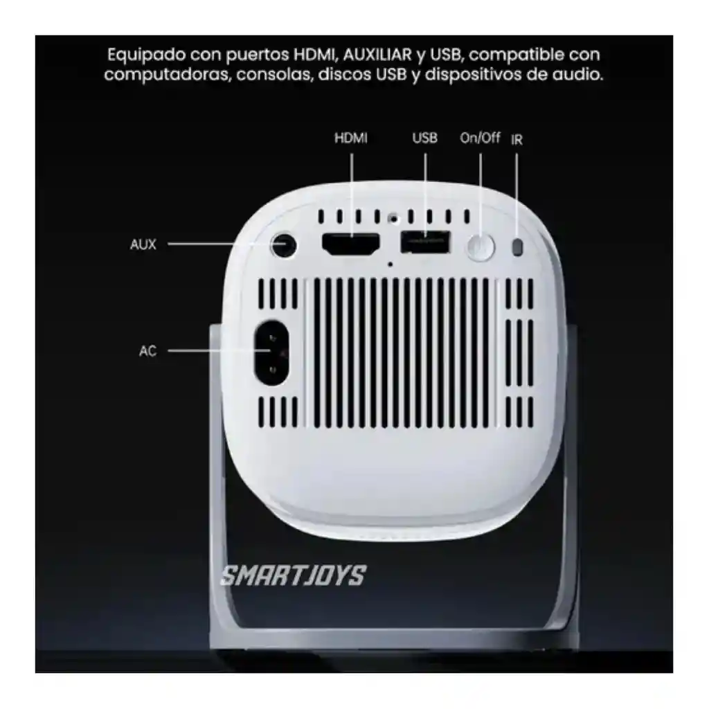 Proyector Portatil Rotacion S40 Max Pro Juegos 2 Controles