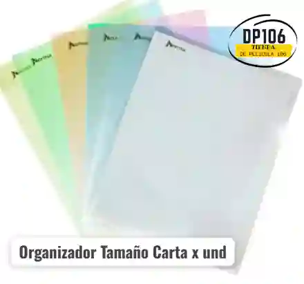 Organizador De Documentos Tamaño Carta X 1 Und Carpeta
