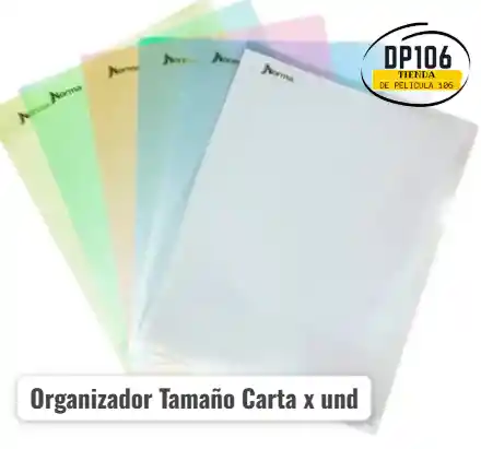Organizador De Documentos Tamaño Carta X 1 Und Carpeta