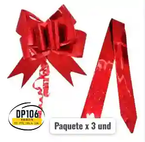 Moños Magicos Rojos X 3 Und