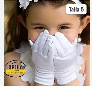 Guantes Blancos Talla 5