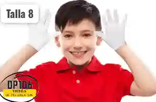 Guantes Blancos Talla 8