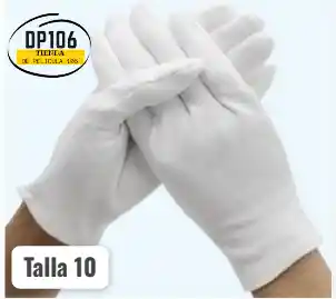 Guantes Blancos Talla 10