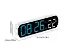 Reloj Despertador Digital Moderno Multifunción Led Control De Sonido Y Temperatura Recargable Tipo C (funciona Con Pilas Aaa)