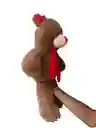 Peluche Oso Café Bufanda Roja