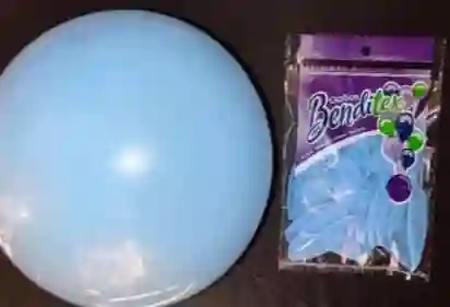 Bomba Globo Azul Claro Mate