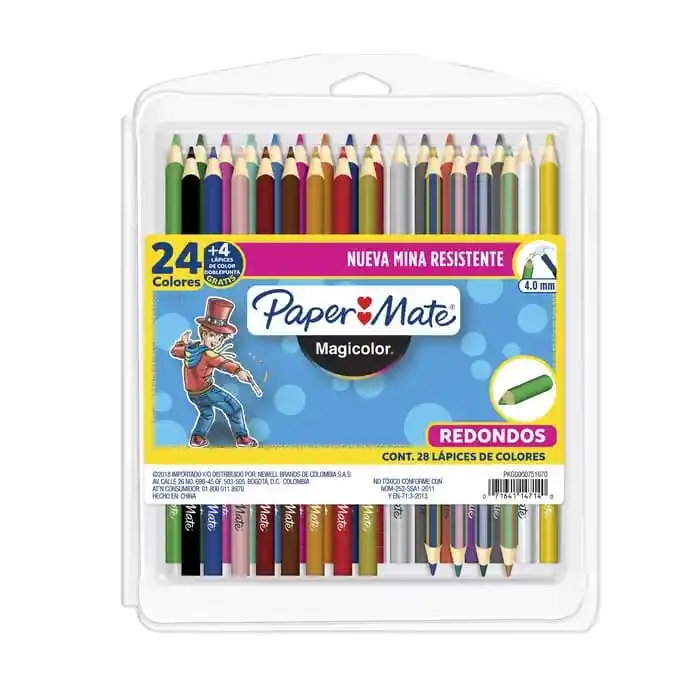 Colores Paper Mate Magicolor 24 Colores Unipunta + 4 Doblepunta