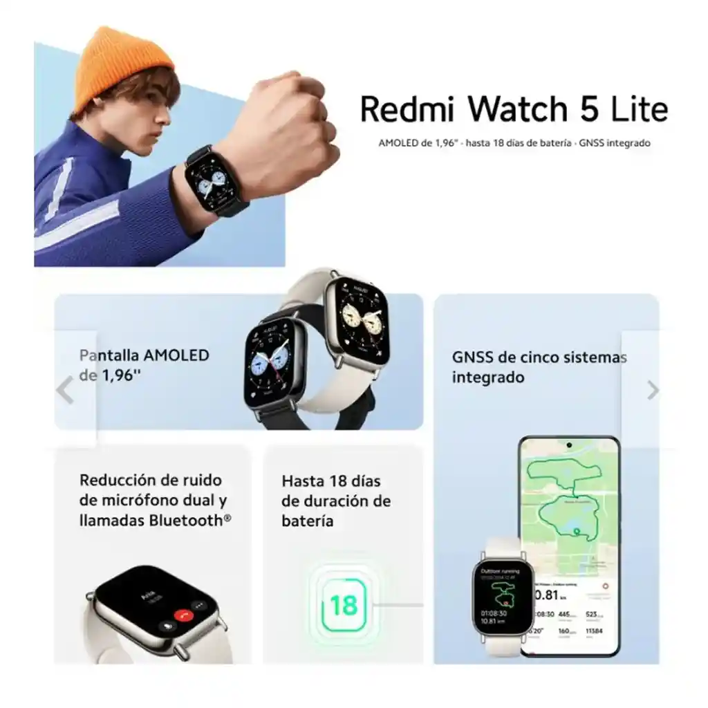 Reloj Xiaomi Watch 5 Lite Ligth Gold