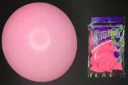 Bomba Globo Rosado Mate