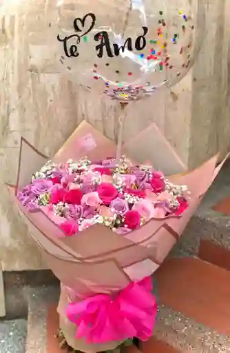 Bouquet De Rosas De Colores
