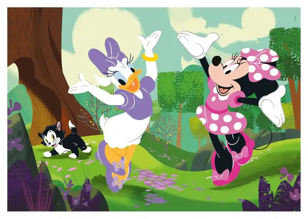 Rompecabezas 2x60 Piezas Minnie Y Daisy Disney Para Niños