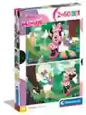 Rompecabezas 2x60 Piezas Minnie Y Daisy Disney Para Niños