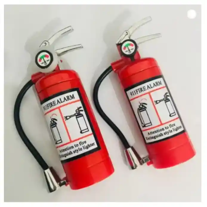 Encendedor Mechero Extintor De Bomberos Kawaii Linterna