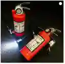 Encendedor Mechero Extintor De Bomberos Kawaii Linterna