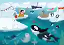Rompecabezas 2x60 Piezas Vida Marina Y Playa Para Niños