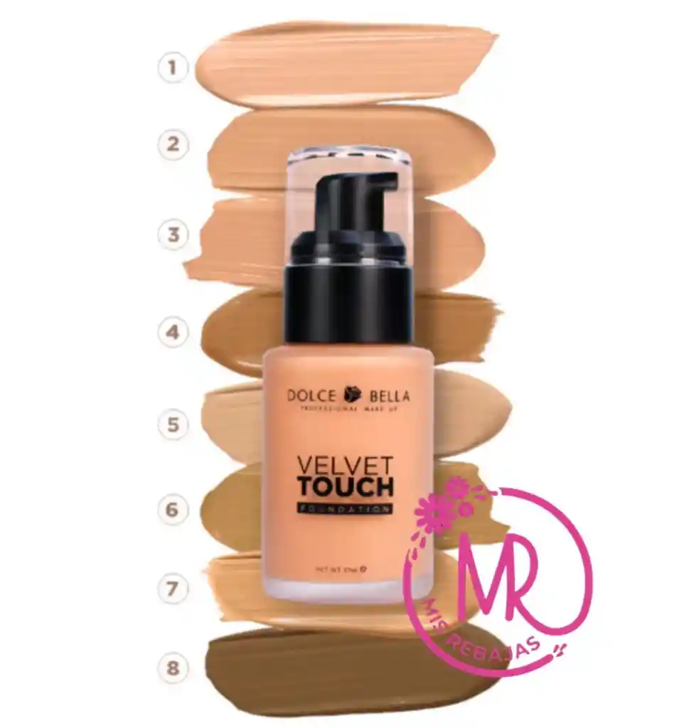 Base De Maquillaje Velvet Touch Dolce Bella Tono #7