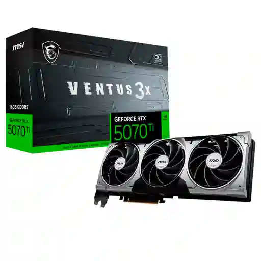 Tarjeta De Vídeo Msi Geforce Rtx 5070 Ti Ventus 3x Oc 16gb