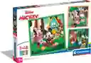 Rompecabezas 3x48 Piezas Mickey Y Amigos Para Niños