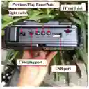 Radio De Emergencia Portátil Fm-am Bluetooth Linterna Recargable Usb