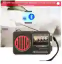 Radio De Emergencia Portátil Fm-am Bluetooth Linterna Recargable Usb