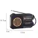 Radio De Emergencia Portátil Fm-am Bluetooth Linterna Recargable Usb
